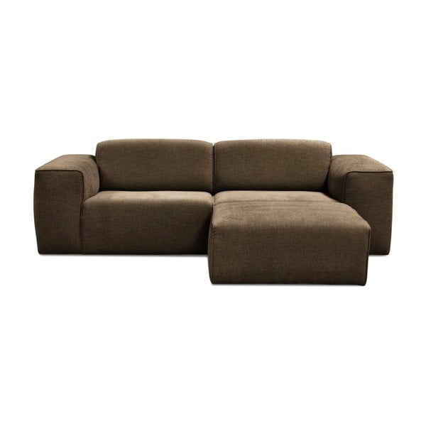 Gaiši brūns trīsvietīgs dīvāns ar pufu Cosmopolitan Design Phoenix