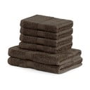 2+4 tumši brūnu dvieļu komplekts DecoKing Bamby Brown