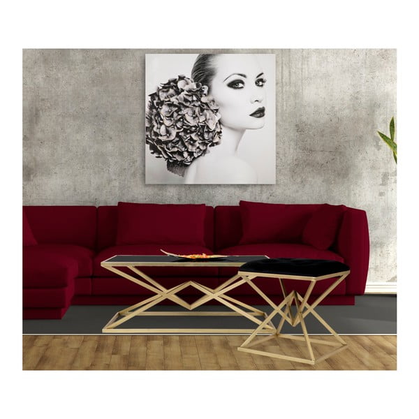 Kafijas galdiņš ar melna stikla virsmu Mauro Ferretti Piramid, 110 x 60 cm-image-4