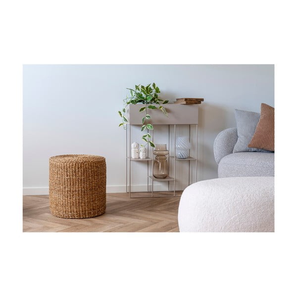 Dabīga toņa pufs no trikotāžas Rivera – House Nordic-image-3