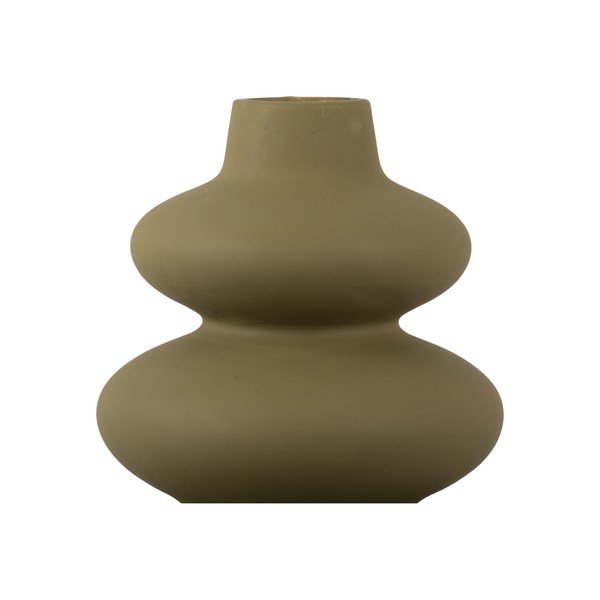 Zaļa keramikas vāze Karlsson Circles, augstums 19,4 cm-image-3