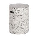 Balts betona sānu galdiņš Kave Home Jenell, ⌀ 35 cm