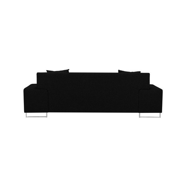 Melns dīvāns ar sudraba kājām Cosmopolitan Design Orlando, 220 cm-image-4