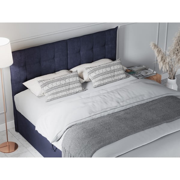 Tumši zila divguļamā gulta Mazzini Beds Echaveria, 200 x 200 cm-image-1