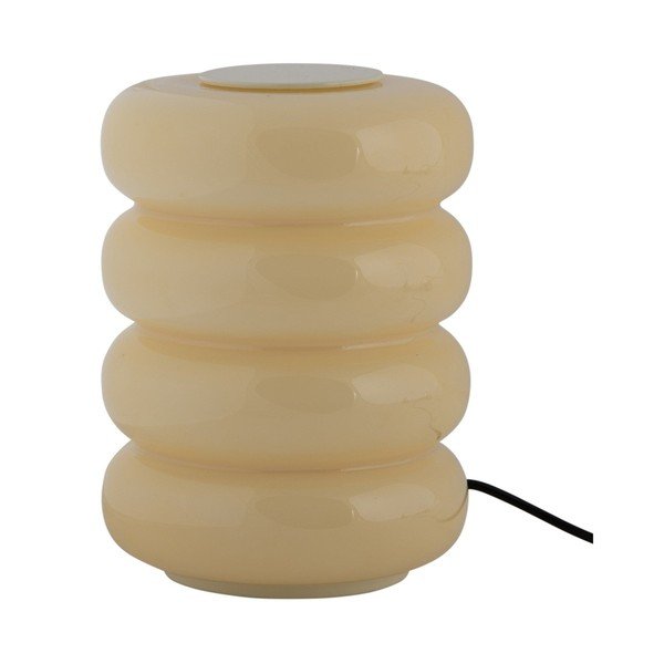 Gaiši dzeltena stikla LED galda lampa (augstums 16,5 cm) Aro – Leitmotiv