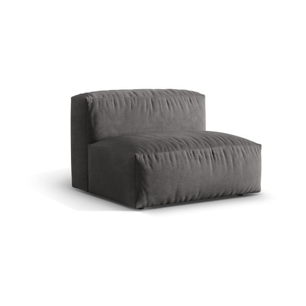 Pelēka samta (vidējā moduļa) modulārā dīvāna daļa Martina – Micadoni -image-1