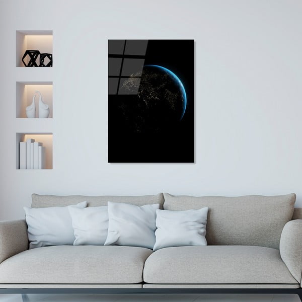 Stikla glezna 70x100 cm Earth – Wallity-image-3