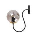 Melna/pelēka sienas lampa ø 15 cm Oslo – Squid Lighting
