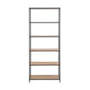 Melns/dabīga toņa plaukts ar ozolkoka imitāciju 77x185 cm Seaford – Actona