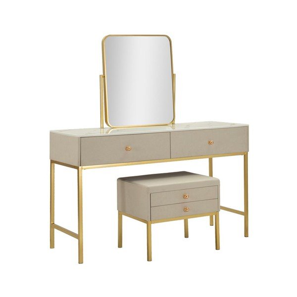 Priedes masīvkoka kosmētikas galdiņš 45x120 cm Luxury – Mauro Ferretti