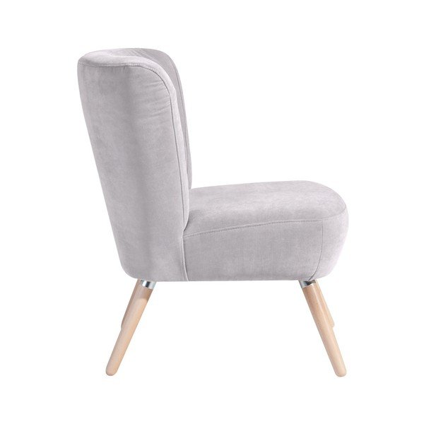 Gaiši pelēks krēsls Max Winzer Neele Velor-image-1