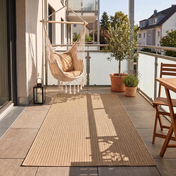 Bēšs iekštelpu un āra paklājs 80x150 cm Mira 1450 – Ayyildiz Carpets-image-1
