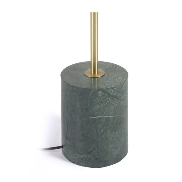 Stāvlampa zaļā/zelta krāsā ar stikla abažūru (augstums 161 cm) Lonela – Kave Home-image-4