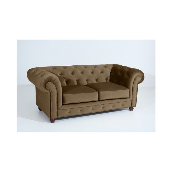 Smilšaini brūns dīvāns Max Winzer Orleans Velvet, 196 cm-image-4
