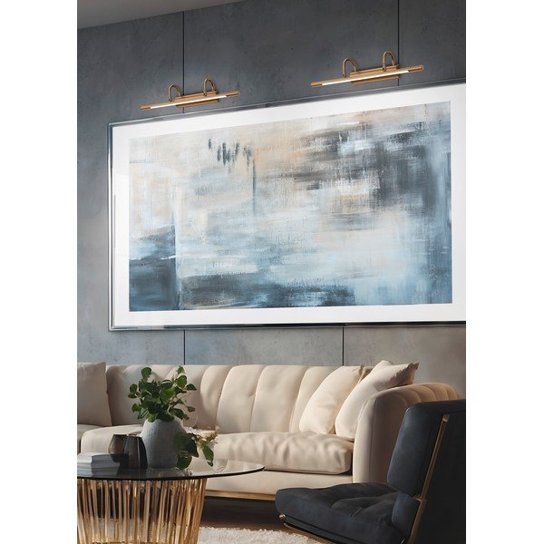 Misiņa krāsas LED sienas lampa Cuadro – Trio-image-1