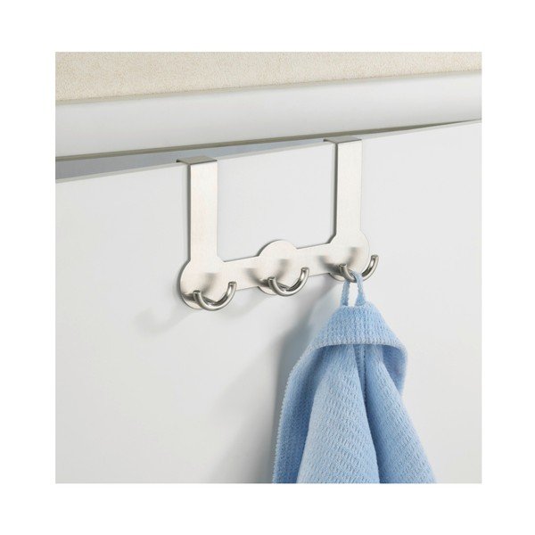 Durvju pakaramais ar 3 āķiem sudraba krāsā Wenko Rondo-image-2