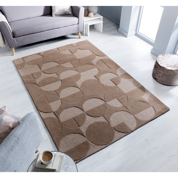Brūns vilnas paklājs Flair Rugs Gigi, 120 x 170 cm-image-4