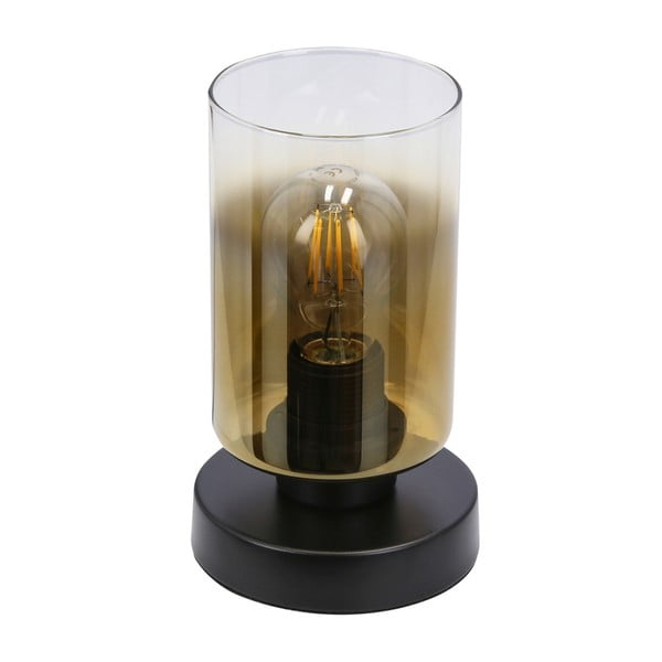 Melna galda lampa ar stikla abažūru (augstums 20 cm) Aspra – Candellux Lighting-image-4