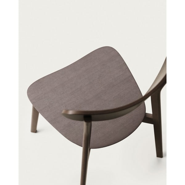 Brūni pusdienu krēsli ar ozolkoka imitāciju (2 gab.) Safina – Kave Home-image-4