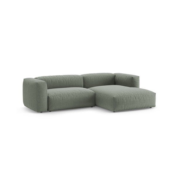 Dūmakaini zaļš salokāms modulārais stūra dīvāns (ar labo stūri/ar zvilni) – Micadoni -image-3