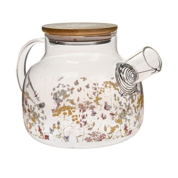 Stikla tējkanna 1 l Flowers – Dakls