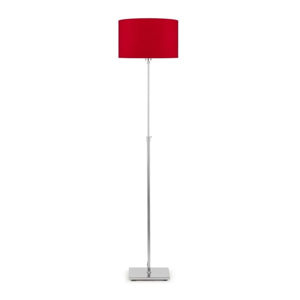 Pelēka brīvi stāvoša lampa ar sarkanu abažūru Citylights Bonna