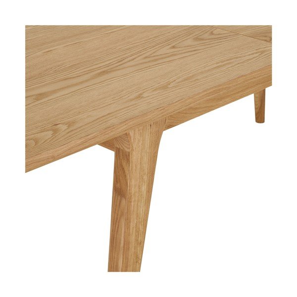 Izvelkams ēdamgalds ar papildu galda virsmu ar ozolkoka imitāciju 90x180 cm Darwin – House Nordic-image-3