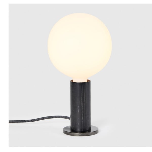 Melna galda lampa ar regulējamu spilgtumu (augstums 28 cm) Knuckle – tala