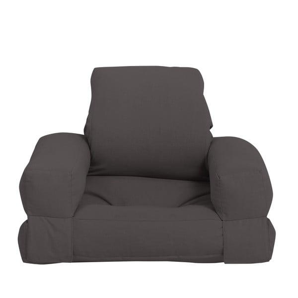 Tumši pelēks Karup Mini Hippo bērnu dīvāns krēsls