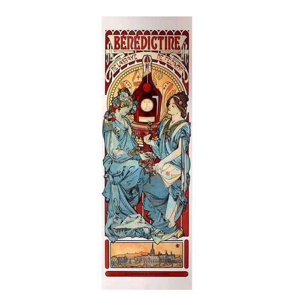 Alfons Mucha, Benediktīniešu glezniecība, 20x60 cm