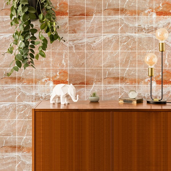 Uzlīmju komplekts flīzēm (24 gab.) 15x15 cm Marble Tiles Torino – Ambiance
