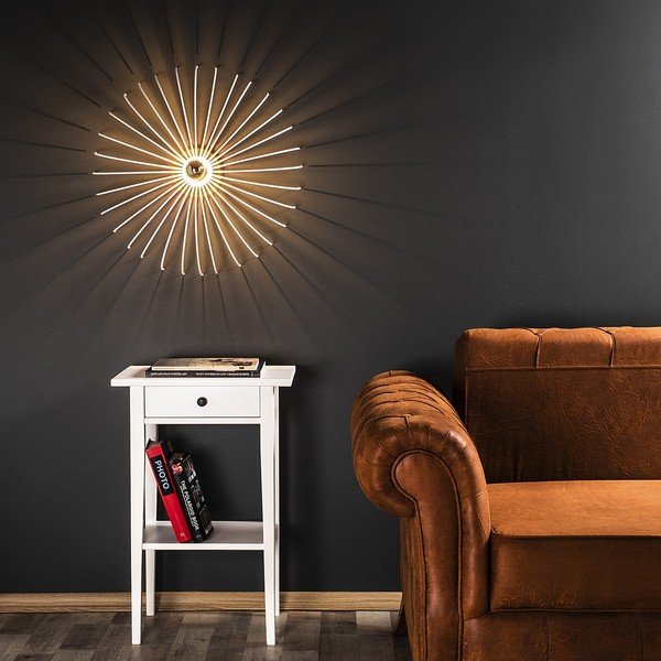 Balta sienas lampa Homemania Decor Lion-image-4