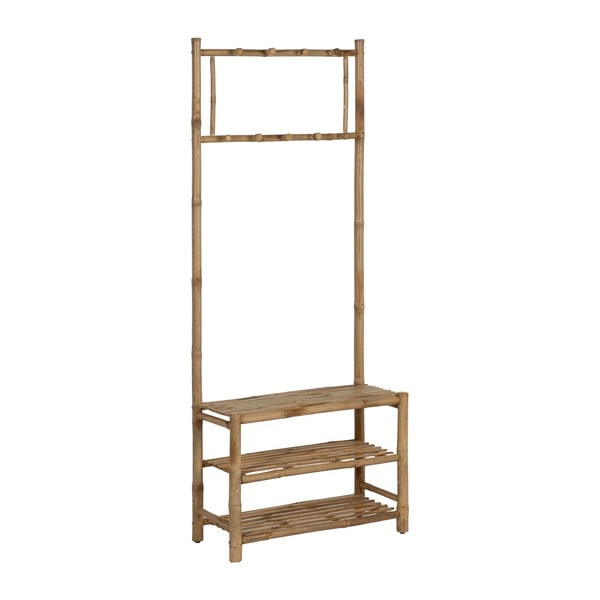 Dabīga toņa bambusa priekšnama iekārta 70x175x32 cm Manali – Ixia