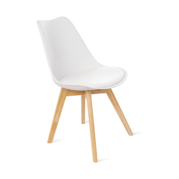 2 baltu krēslu komplekts ar dižskābarža kājām Bonami Essentials Retro-image-1