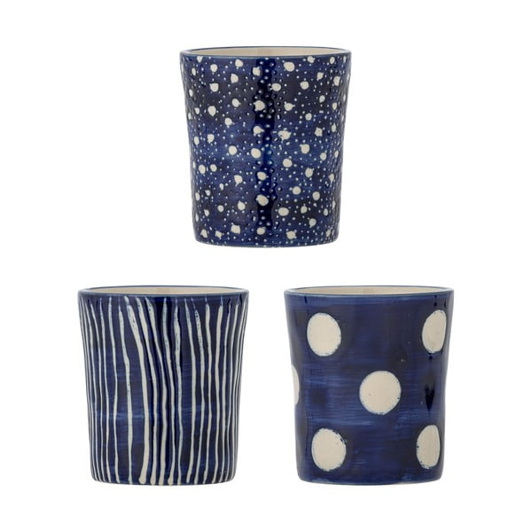 Tumši zilas espreso akmensmasas tasītes (3 gab.) 190 ml Minoa – Bloomingville