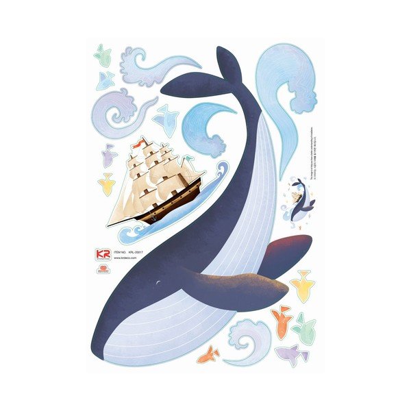 Sienas uzlīme Ambiance Whale-image-2