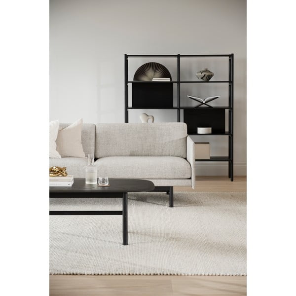 Melns ozolkoka žurnālgaldiņš 135x62 cm Hammond – Rowico-image-3