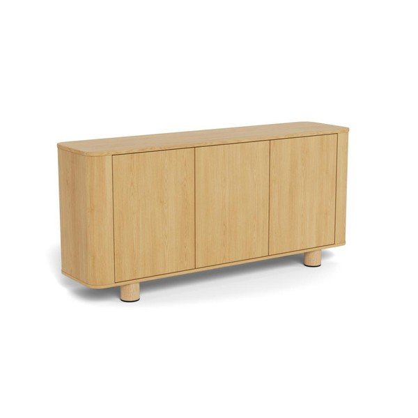 Dabīga toņa kumode ar ozolkoka imitāciju 160x75x40 cm Atmore – Actona
