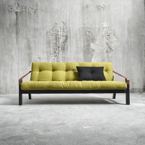 Dīvāns gulta Karup Poetry Black/Avocado Green/Dark Grey-image-2