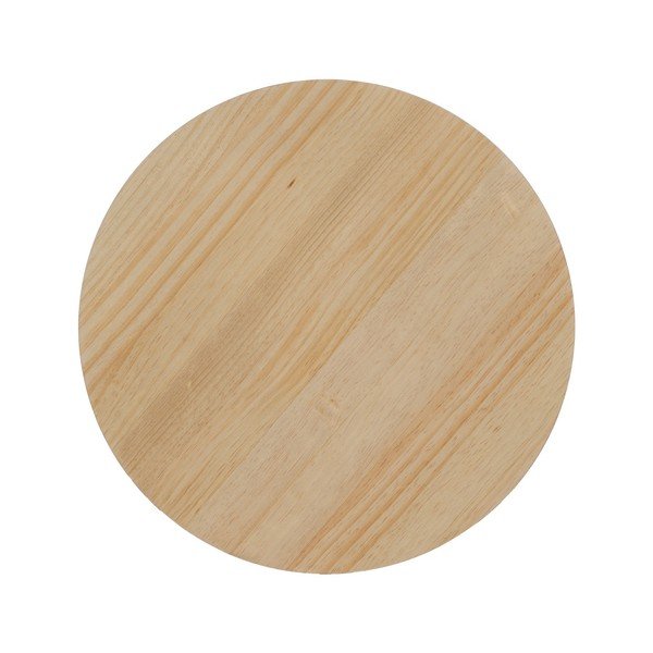 Dabīga toņa apaļš žurnālgaldiņš ar priedes koka imitāciju ø 60 cm Stick – Ixia-image-3