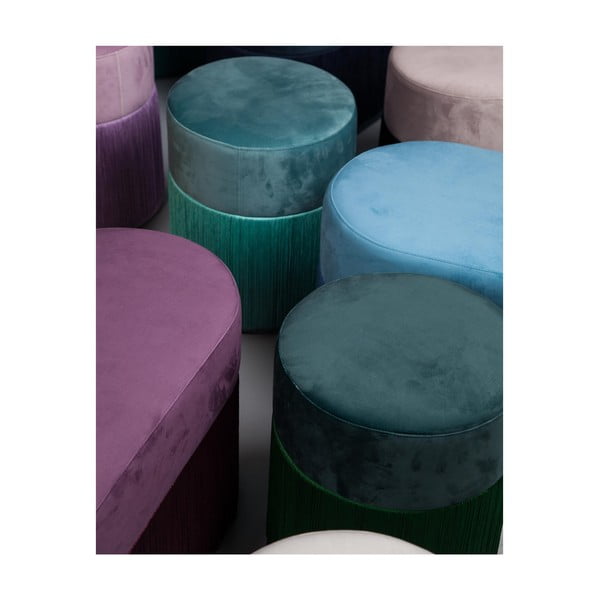 Violets pufs ar samta pārvalku Velvet Atelier-image-4