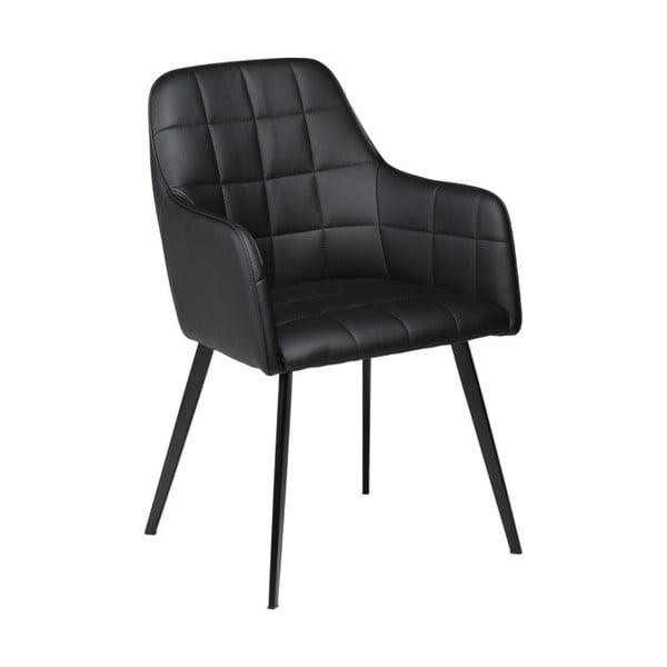 Melns mākslīgās ādas krēsls DAN-FORM Denmark Embrace