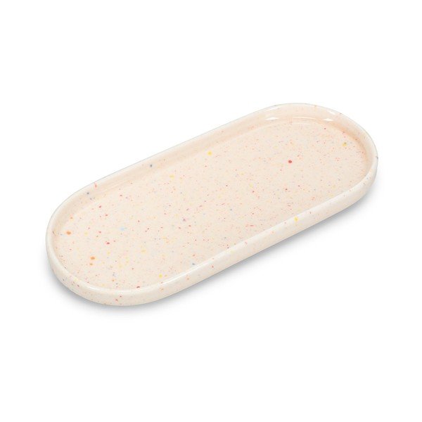 Bēšs servēšanas porcelāna šķīvis Fika – ONA