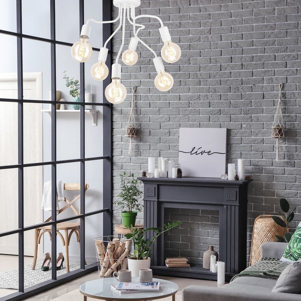 Balta griestu lampa – LAMKUR-image-2