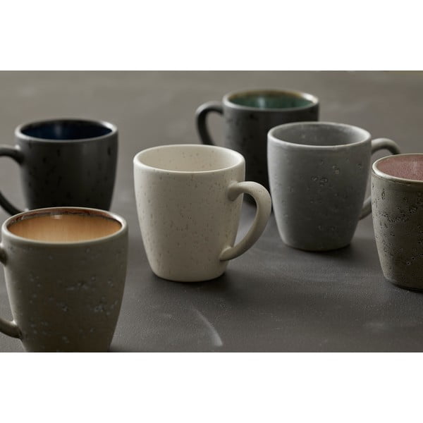 Pelēka keramikas krūze ar rokturi Bitz Basics, 190 ml-image-1