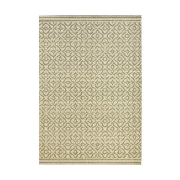 Zaļš āra paklājs Bougari Karo, 200 x 290 cm