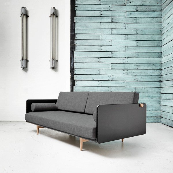 Maināms dīvāns Karup Deva Black/Raw Oak/Granite Grey-image-2