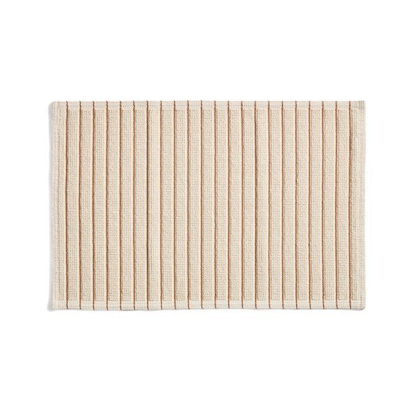 Oranžs/bēšs tekstila vannas istabas paklājiņš 50x80 cm Merade – Kave Home