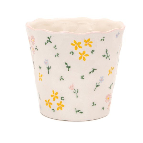 Akmensmasas puķu poda apvalks ø 11 cm Ditsy Floral – Sass & Belle