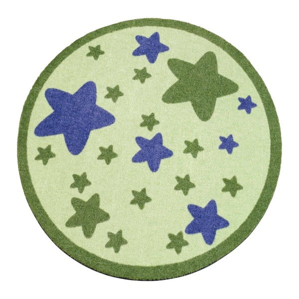 Bērnu zaļš paklājs Zala Living Star, ⌀ 100 cm